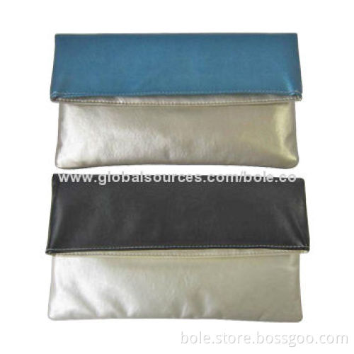 Evening Clutch Bags, Made of PU Leather, Good Workmanship and Envelope Shape
